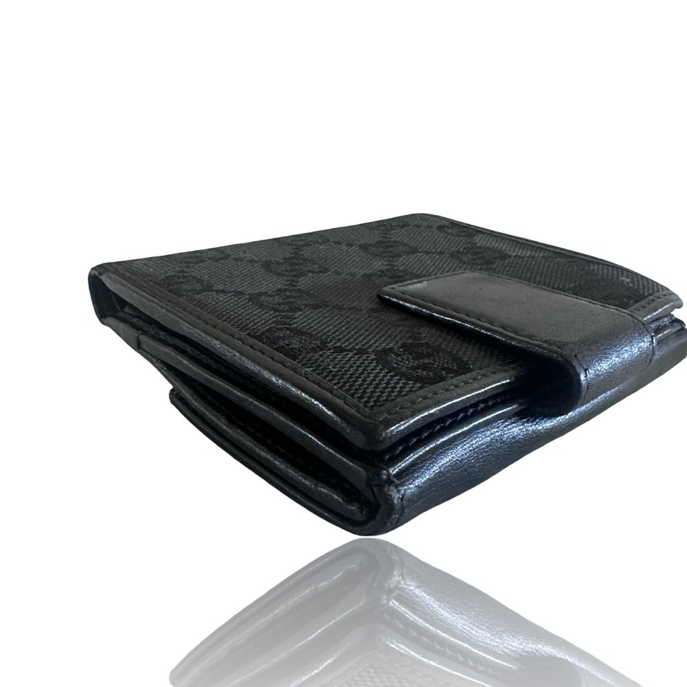 Gucci Black Mono Coated Bi-fold Wallet 4.5in x 4.5in - Picture 6 of 15